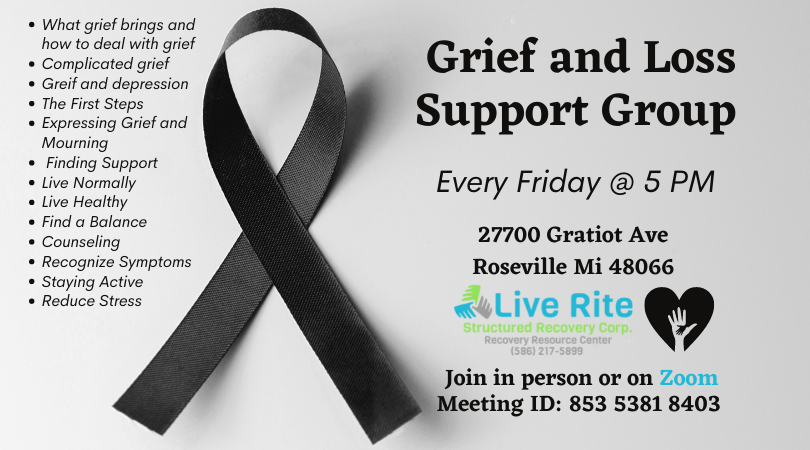 Grief and Loss Support Group (In Person or Zoom)